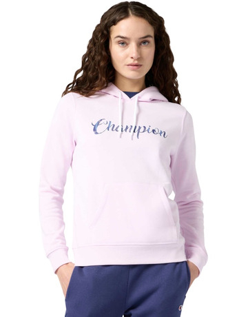 In den Einkaufswagen Champion Women's Fleece Hooded Sweatshirt Script Logo "Pink" Champion Women's Fleece Hooded Sweatshirt Script Logo "Pink"