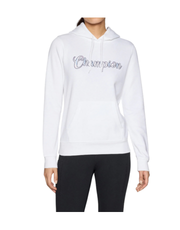 In den Einkaufswagen Champion Women's Fleece Hooded Sweatshirt Script Logo "White" Champion Women's Fleece Hooded Sweatshirt Script Logo "White"