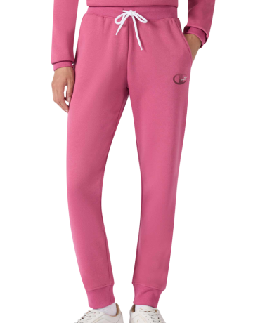 Champion Women’s Logo C NY Rib Cuff Pants "Silken Raspberry-Pink"