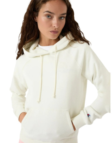 Champion Women's Washed Fleece Hoodie Icons "White"
