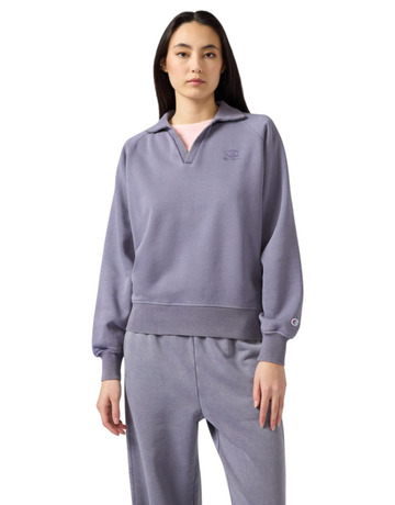 In den Einkaufswagen Champion Women's Washed Polo Neck Fleece Sweatshirt Icons "Mauve" Champion Women's Washed Polo Neck Fleece Sweatshirt Icons "Mauve"