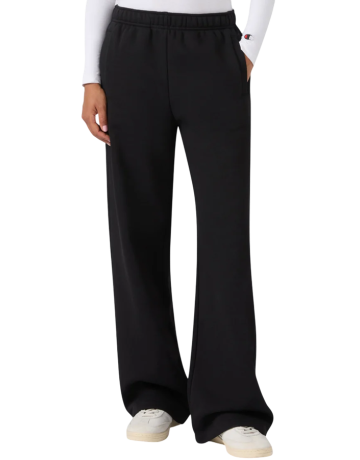 Champion Women’s Wide Leg Pants with Drawcord and Brushed Interior "Black"