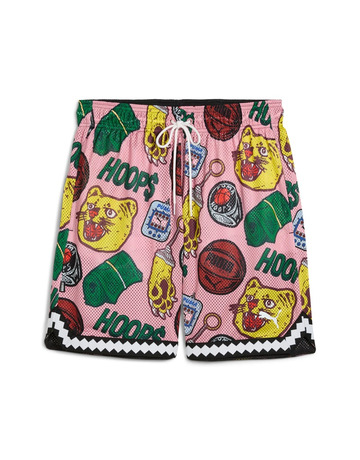 Commissioner Dylan Reversible AOP 7" Short "Black-AOP"