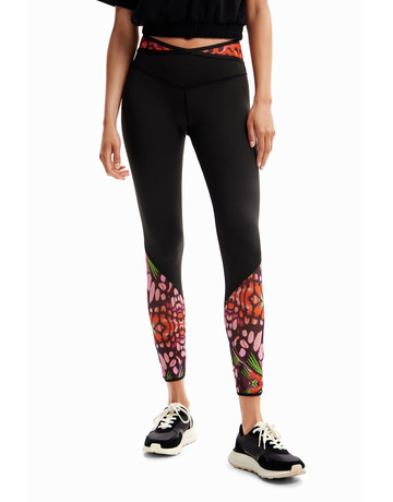 Desigual Butterfly Sport Leggings "Schwarz"