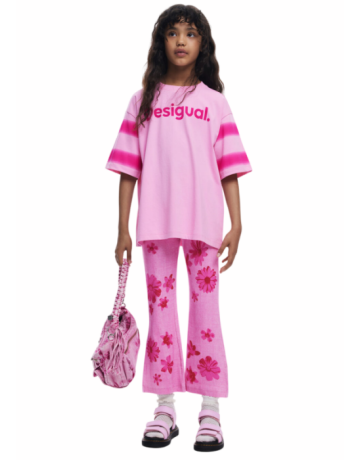 Desigual Floral leggings "Chicle"