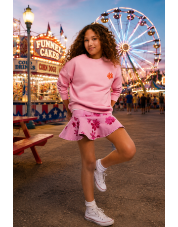 Desigual Girls' knitted sweatshirt  "Chicle"