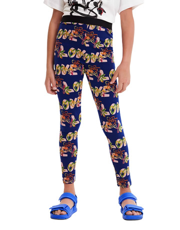 Desigual Girls Liebe Blumen Leggings
