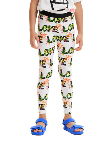 Desigual Girls Liebe Blumen Leggings