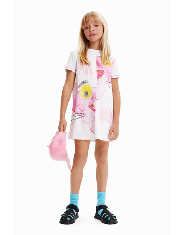 Im Gegensatz zu Mädchen Rosa Panther Kleid