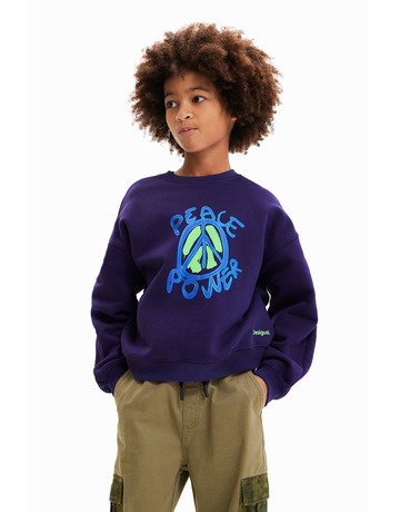 In den Einkaufswagen Desigual Junior Oversize Peace Sweatshirt "Blau" Desigual Junior Oversize Peace Sweatshirt "Blau"