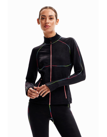 In den Einkaufswagen Desigual Seams Sportjacke "Black" Desigual Seams Sportjacke "Black"