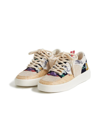 Desigual Sneakers "Patchwork mit Raffia"