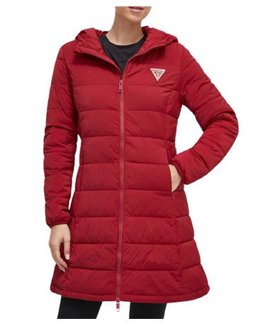 Guess Aleta Long Puffer Jacket "Bordeaux"