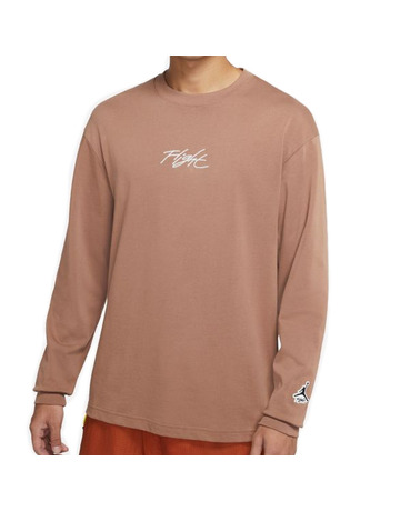 Jordan Flight Essentials Long-Sleeve T-Shirt "Brown Bow"