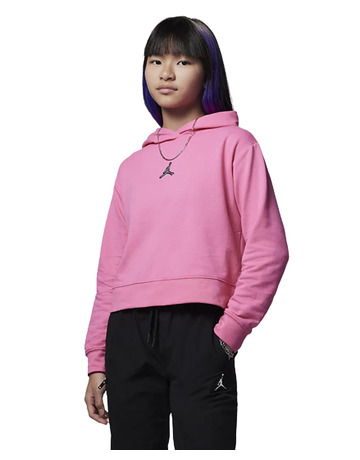 Jordan Girls Essentials Shine Pullover Hoodie "Pinksicle"