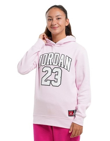 In den Einkaufswagen Jordan Girls HBR Logo 23 Fleece Pullover Hoodie "Pink Foam" Jordan Girls HBR Logo 23 Fleece Pullover Hoodie "Pink Foam"
