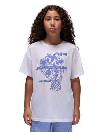 Jordan Girls JBD 23 Flowers SS Tee "White"