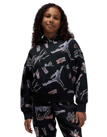 Jordan Girls JDG 23 Throwback SS Hoodie "Black"