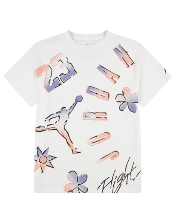 Jordan Girls JDG 23 Throwback SS Tee "White"