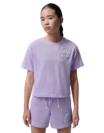 Jordan Girls JDG Secret Garden Collegiate Tee "Violet Mist"