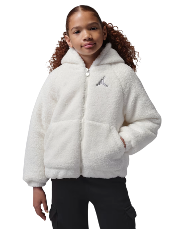 Jordan Girls Jumpman Lo-Light Sherpa Jacket "Sail"
