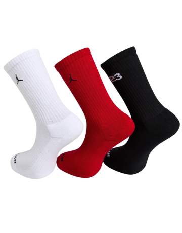 Jordan Kids Baseline Crew Socks "Gym Red"