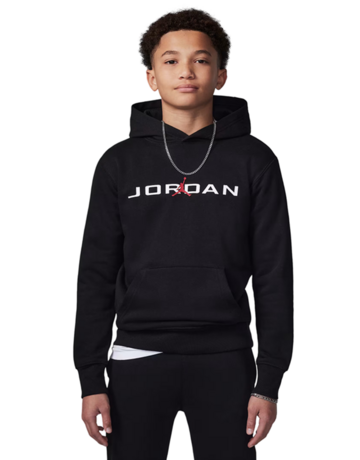 Jordan Kids Baseline Pullover Hoodie "Black"
