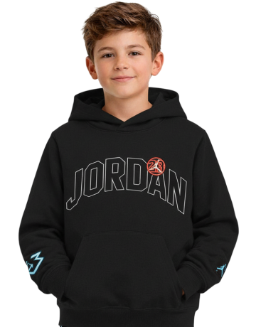 Jordan Kids Dynasty Fleece Terry Hoodie "Black"