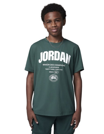 Jordan Kids JBD Des Champion DRI-FIT Tee "Oxidized Green"