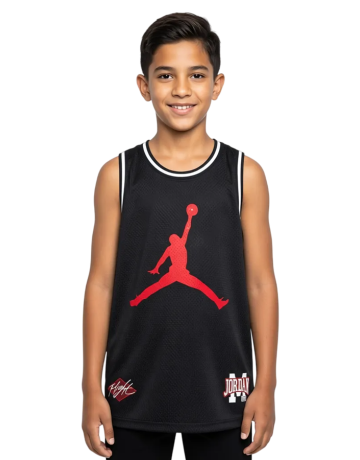 Jordan Kids JDB Dinasty Jersey Tank "Black"