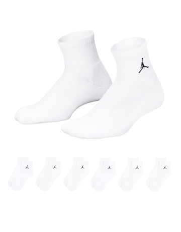 Jordan Kids JDB Everyday Essentials Ankle 6 PPack Socks "White"