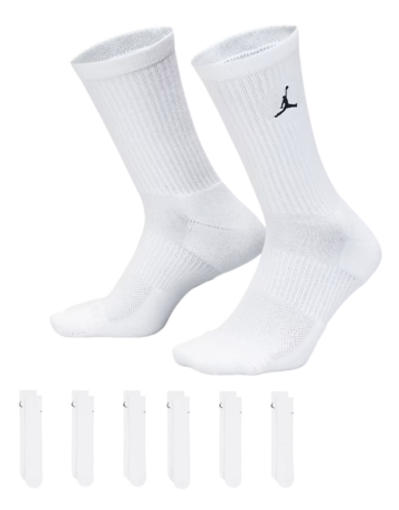 In den Einkaufswagen Jordan Kids JDB Everyday Essentials Crew 6 PPack Socks "White" Jordan Kids JDB Everyday Essentials Crew 6 PPack Socks "White"
