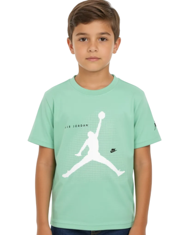 Jordan Kids JDB Jumpman Grid Blur Tee "Green Glow"