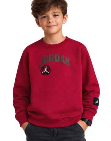 Jordan Kids JDB MJ Dynasty Fleece Terry Crew "Gym Red"