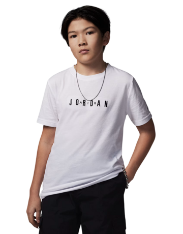 Jordan Kids JDB MJ Wordmark Embroidered Tee "White"