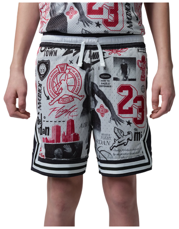 Jordan Kids JDB Printed Sport Diamond Shorts "Neutral Grey"