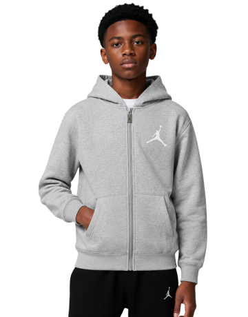 Jordan Kids Jumpman Essential Fleece Full-Zip Hoodie "Grey Heather"