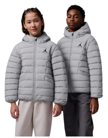 Jordan Kids Midweight Active Puffer Jacket "Light Smoke Gray"