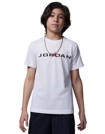 In den Einkaufswagen Jordan Kids MJ Air Strech SS Crew Tee "White" Jordan Kids MJ Air Strech SS Crew Tee "White"