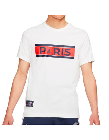 Jordan Paris Saint-Germain Wordmark T-Shirt "White"