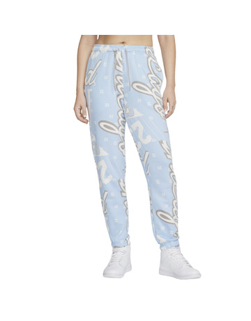 Jordan Women\'s Fleece Allover Printed Pants "Celestine Blue"