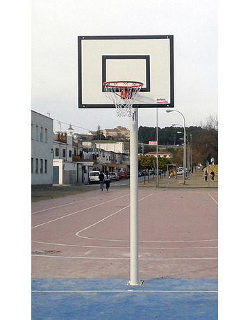 Spiel Baskets Minibasket Monotubo New Tube 114 mm fest mit Ankerbasis (kein Brett, Hoop)