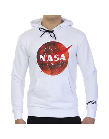 Nasa Mars Logo Planet Graphic Hoody "M11H-White"