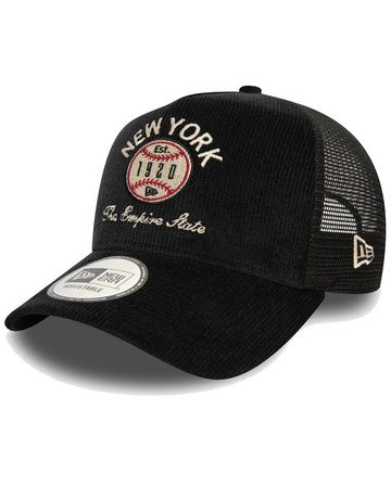 Neu Era Cord Graphic 9FORTY A-Frame Trucker Cap "Schwarz"