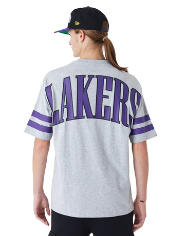 New Era L.A Lakres Arch Graphic Oversized T-Shirt