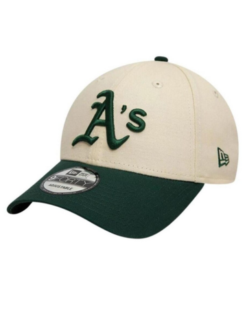 New Era MBL Oakland Athletics Color Block 9FORTY Cap "Light Beige"