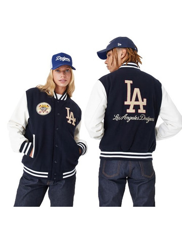 Neue Era MLB L.A Dodgers Large Logo Varsity Jacket "Navy"