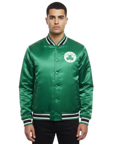 New Era NBA Boston Celtics Embroidered Logo Bomber Jacket "Green"