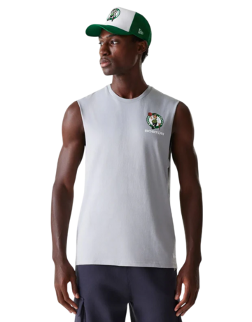 New Era NBA Boston Celtics Graphic Sleeveless T-Shirt "Grey "