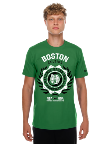 New Era NBA Boston Celtics Laurel Crest Flocking T-shirt "Green"